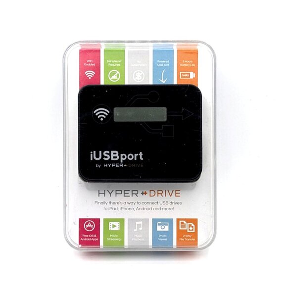 HyperDrive iUSB Port - WiFi Connect USB drives to iPad iPhone Android... TESTED - Picture 1 of 10